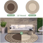 GENIMO Outdoor Rug, Waterproof Plastic Rugs - Image 3