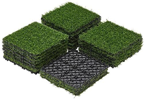 Yaheetech Artificial Grass Turf Tiles 12" x 12" by Yaheetech