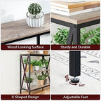 MAHANCRIS 31.5" Sofa Table, Industrial Console Table, 3-Tier Entryway Table - Image 6