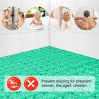MYFAMIREA Modular Interlocking Cushion 12 Pack 11.8" x 11.8" Rubber Floor Tiles - Image 6