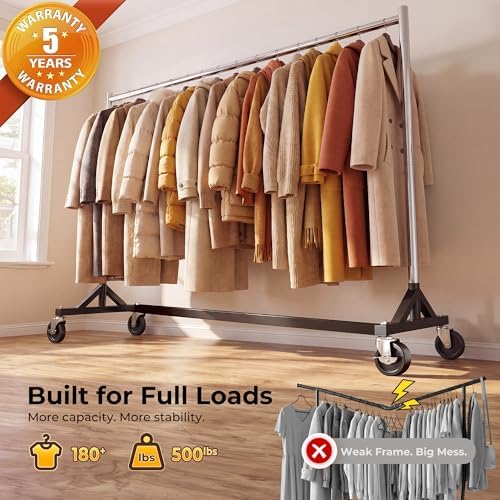 HOKEEPER Clothes Rack Z Rack Heavy Duty Clothing Rack - Image 5