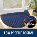 OLANLY Half Circle Front Door Mat 47x30, Waterproof Heavy-Duty Doormat - Image 4