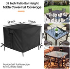 Outdoor Table Cover for 32 Inch Patio Bar Height Table - Image 2