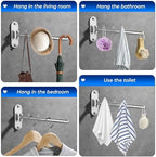 Wall Mounted Clothes Drying Rack, Foldable Drying Rack Clothing, Space Saving - Image 4