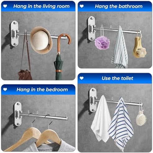 Wall Mounted Clothes Drying Rack, Foldable Drying Rack Clothing, Space Saving - Image 4
