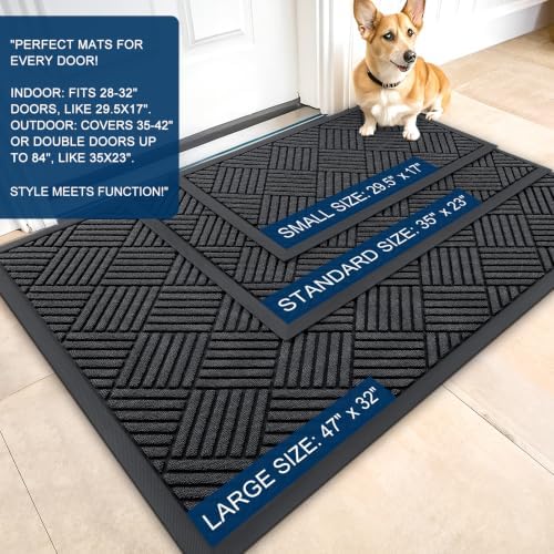OLANLY Front Door Mat Outside Entrance 71x23, Waterproof Heavy-Duty Doormat - Image 2
