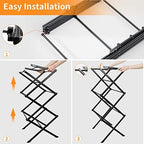 Clothes Drying Rack Foldable Drying Rack Clothing Black-1pack - Image 3