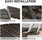 VANCASTLE Interlocking Deck Tiles 36 Pack Dark Coffee 12"x12" Patio Pavers - Image 6