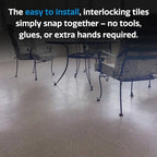 SnapLock DuraGrid 12"x12" Interlocking Deck Tiles, 40 Pack - Image 6