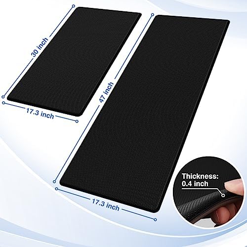 StepRite Kitchen Mats for Floor, 2-Piece Anti-Fatigue Kitchen Rugs - Image 2