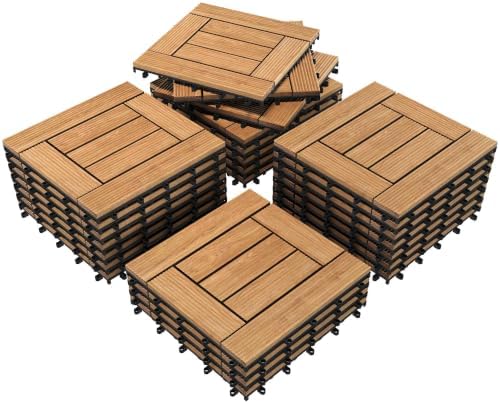 Yaheetech 27PCS Patio Floor Tiles Outdoor Interlocking Deck 12 x 12in by Yaheetech