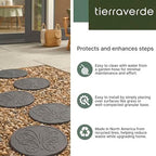 TierraVerde 4-Pack 18”x18” Butterfly Rubber Stepping Stones - Image 2