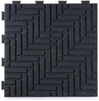 Playsafer Herringbone Rubber Interlocking Tiles | 16 X 16 | Easy Install by Playsafer