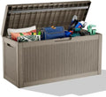 60 Gallon Waterproof Resin Deck Box, UV Resistant Outdoor Storage by KFY