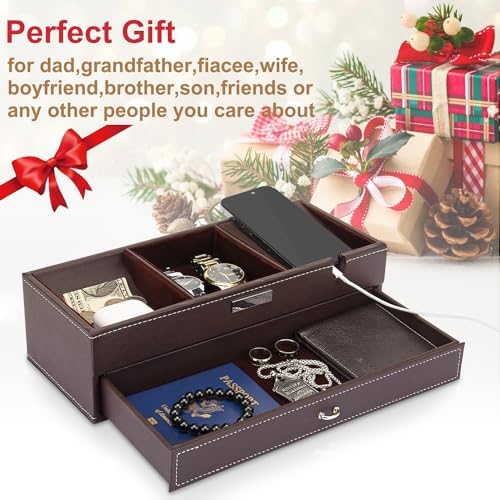 Baoyun Mens Valet Tray, Nightstand Organizers - Image 2