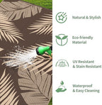 GENIMO Outdoor Rug, Waterproof Plastic Runner Rugs, 2.5'x8' Coffee Beige - Image 5