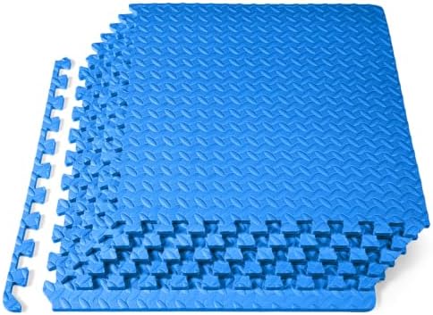 ProsourceFit Exercise Puzzle Mat ½-inch, EVA Interlocking Foam Floor Tiles by ProsourceFit