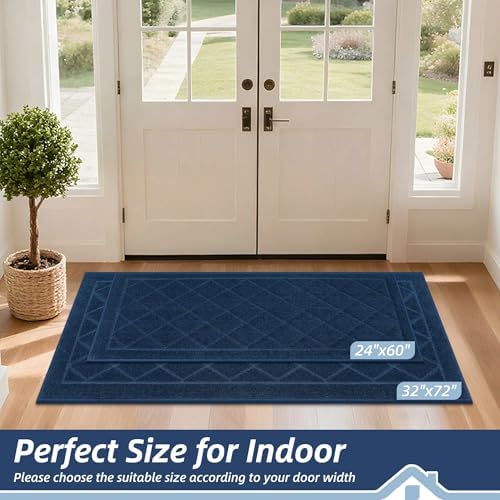 BEQHAUSE Dirt Trapper Door Mat 32" x 72", Doormat Non-Slip - Image 2