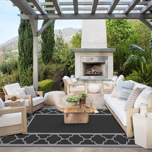 GENIMO Outdoor Rug, Waterproof Plastic Rugs 9'x18' - Image 3
