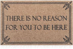 Indoor Outdoor Mat Front Door Welcome Mats Durable Funny There is No Reason by Lzuso