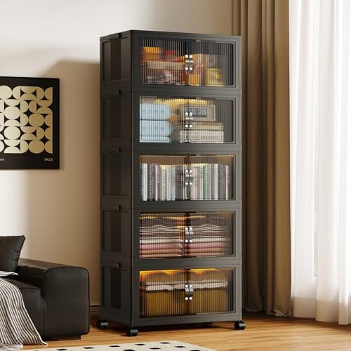 SAILUN 580Qt Stackable Storage Bins, Storage Cabinet by SAILUN