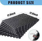 12” x 12” Drainage Interlocking Floor Mats 8 Pack - Image 2