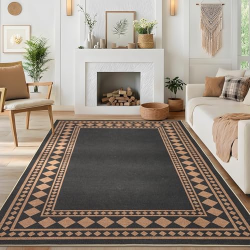 GarveeHome Solid Rugs Washable 8x10 Area Rug by GarveeHome