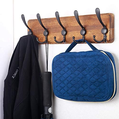 SKOLOO Rustic Coat Rack Wall Mount, Solid Wood - Image 3