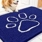 Smiry Dog Door Mat for Muddy Paws, Absorbent Non Slip Dirt Trapper by Smiry