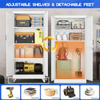 GAIOUS 61" Tall Metal Storage Cabinet - Image 5