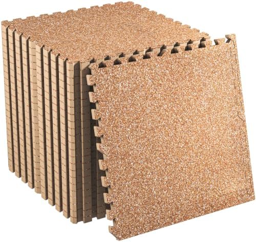 SUPERJARE 0.79'' Extra-Thick 24 Pcs 96 Sq Ft Exercise Equipment Mats by SUPERJARE