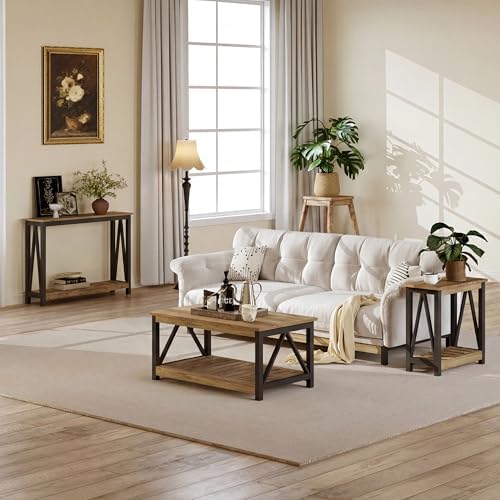 ChooChoo Farmhouse Console Table, Narrow Sofa Table - Image 6