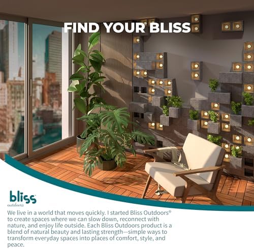 Bliss Outdoors Acacia Interlocking Deck Tiles - Image 6
