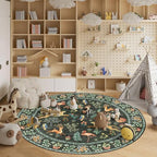 DUKINO 6ft Round Rug for Bedroom, Washable Soft Non Slip Circle Rug - Image 6