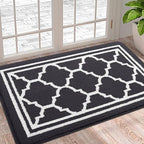 Buganda Indoor Door Mat, Dirt Resistant Doormat, Dark Grey by Buganda