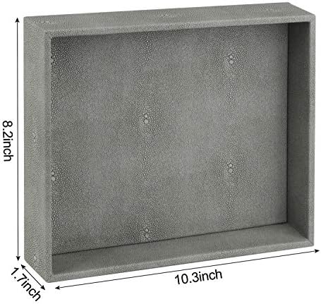 HofferRuffer Decorative Desktop Organizer Tray, Bathroom Vanity Tray, Storage - Image 7