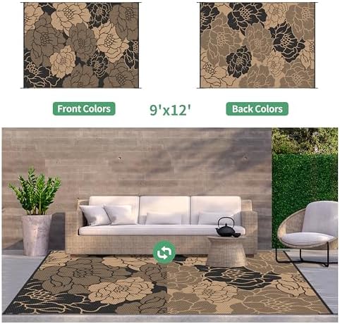 GENIMO Outdoor Rug, Waterproof Plastic Rugs - Image 2