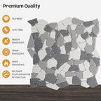 Grey Pebble Mosaic Tile, 5 Sheets - Image 4