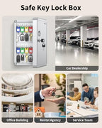 Uniclife 24-Key Security Lock Box, Wall Mount Key Cabinet - Image 7