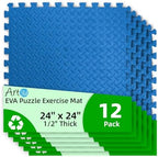 Art3d 12-Pack 24"x24" EVA Interlocking Exercise Mats, 48 Sq.Ft by Art3d