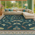 Insect Boho 7X9 Washable Living Room Rug by HazoHaus