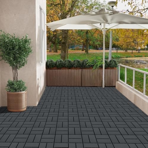 36 PCS Plastic Interlocking Patio Deck Tiles - Image 6
