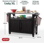 Keter Outdoor Rolling Table Cart - Image 2
