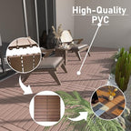 44 Pack Interlocking Deck Tiles, Plastic Patio Flooring（Stripe） - Image 5