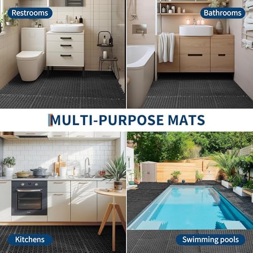 Interlocking Floor Tiles 50 Pack 12"X12" Waterproof Modular Cushion Mats - Image 6