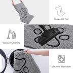 Smiry Dog Door Mat for Muddy Paws, Absorbent Non Slip Dirt Trapper - Image 6