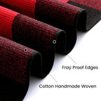 OLANLY Fall Door Mat, Buffalo Plaid Rug - Image 4
