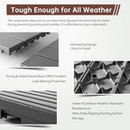 EchoDeck Interlocking Deck Tiles, 27 Pack Patio Tiles Outdoor Interlocking All - Image 4