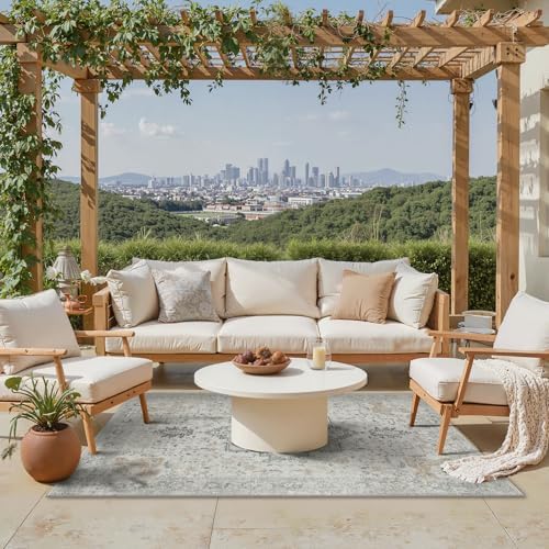 GENIMO 4x6 Outdoor Rug, Washable - Image 6