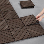 Topeakmart 27PCS Interlocking Deck Tiles 12x12 Patio Flooring - Image 3